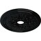 Ekena Millwork Rose and Ribbon Ceiling Medallion (Fits Canopies up to 4"), 23 5/8"OD x 4"ID x 1 1/2"P, Black Pearl CM23ROBPS - alternate 2